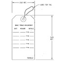 TAG, BRAKE TEST DATA