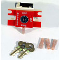 HORZ. KEY SWITCH ASSY. BYP/OFF/ON  H2389