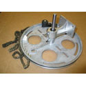 PULLEY W/CHAIN & BEARING BLOCK ASSY