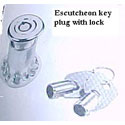 ESCUTCHEON LOCK & KEY (DECL)