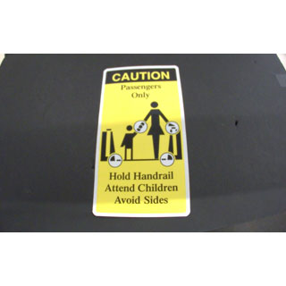 SIGN HOLD HANDRAIL (YELLOW)