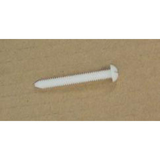 Door Lock Screw, White Nylon, 1/4 - 20