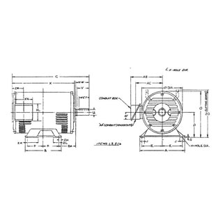 MOTOR 10HP 230/460V 215T 1800RPM