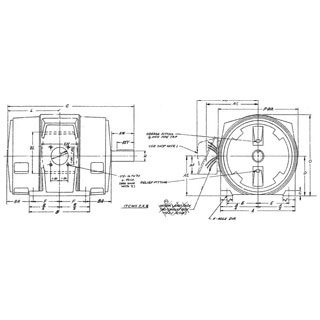 MOTOR 7.5/10HP 460V 256T 900/1200