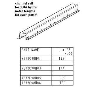 RF9 RAIL, 10' RAIL END CONDITIONING