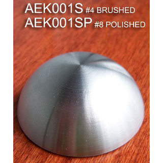 Escalator Knob, Dome, Stainless Satin