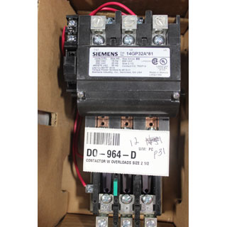 CONTACTOR W OVERLOADS SIZE 2 1/2