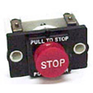 BUTTON ASSB RED SQ EMERGENCY STOP