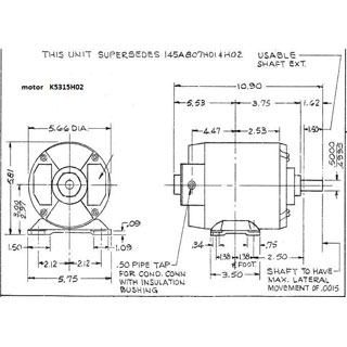 SYNCHRO MOTOR P=115V S=57.7V