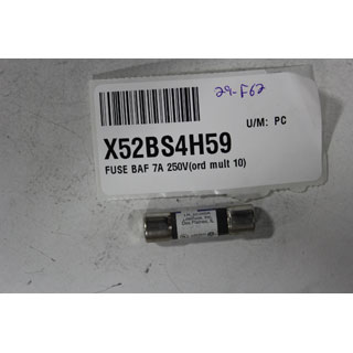 FUSE BAF 7A 250V(ord mult 10)